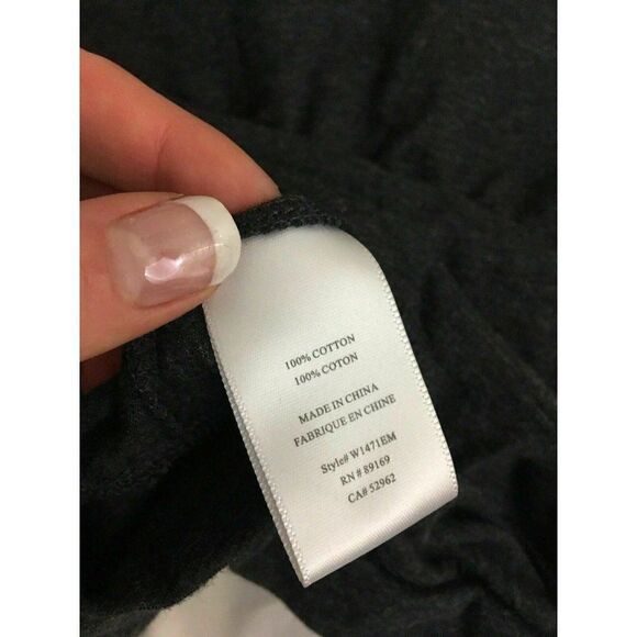 Generra Womens Charcoal Gray Black V Neck Tank Top - Picture 6 of 6